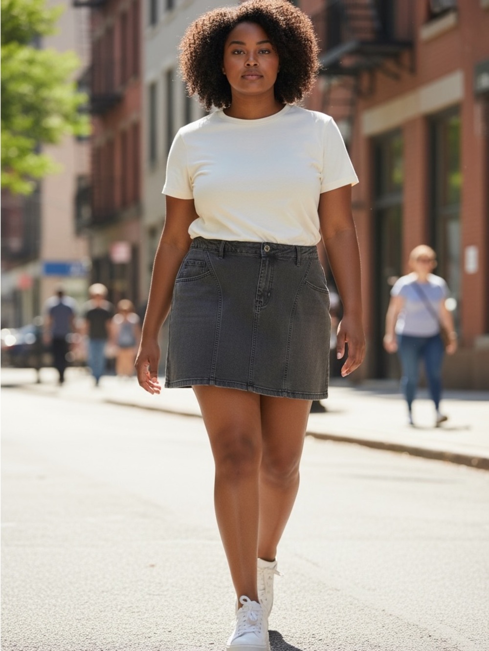 Madden NYC Black Denim Mini Skirt | XXL